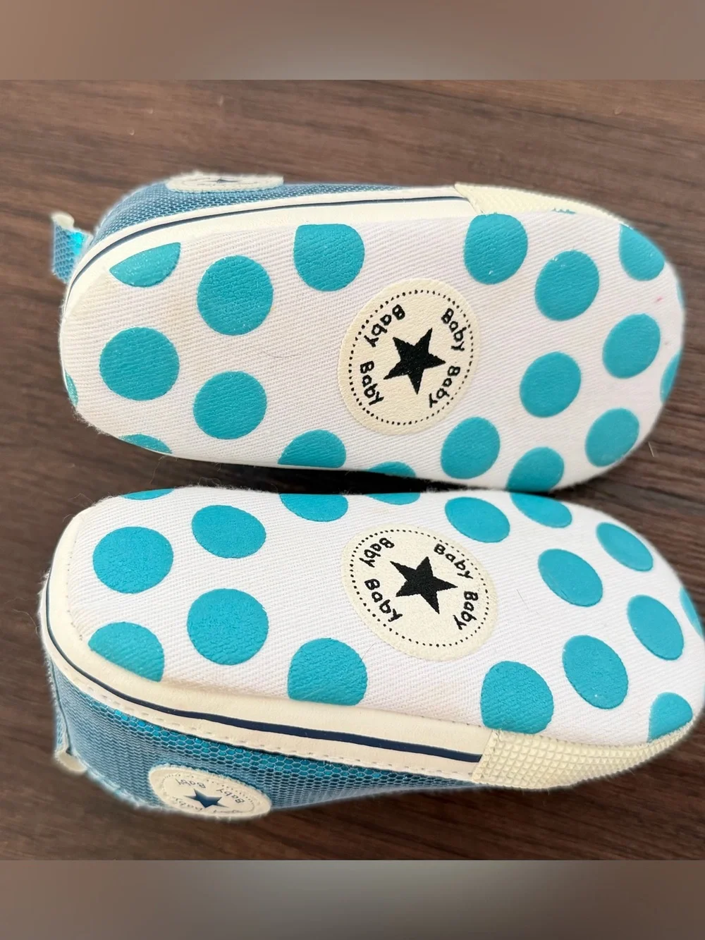Blue Glitter Kids Sneakers